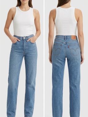 Levi's Jeans High-Rise Straight Leg Ribcage Straight Ankle
